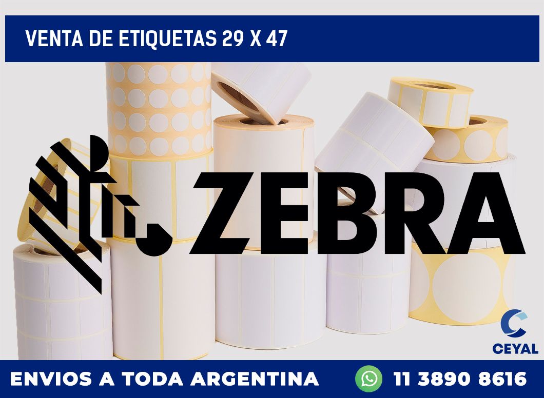 venta de etiquetas 29 x 47