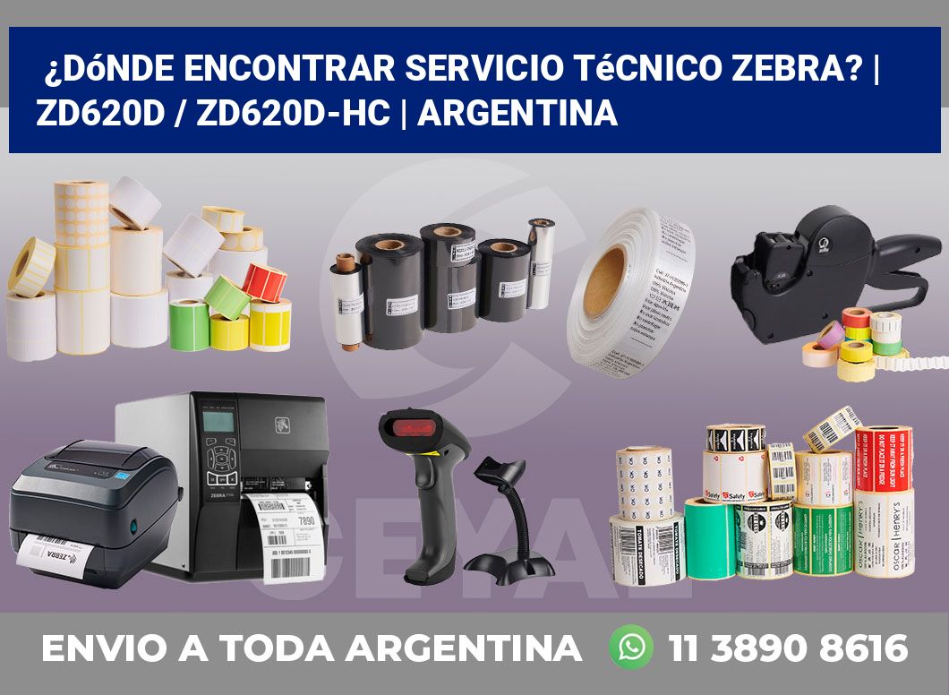 ¿Dónde encontrar servicio técnico Zebra? | ZD620d / ZD620d‑HC | Argentina