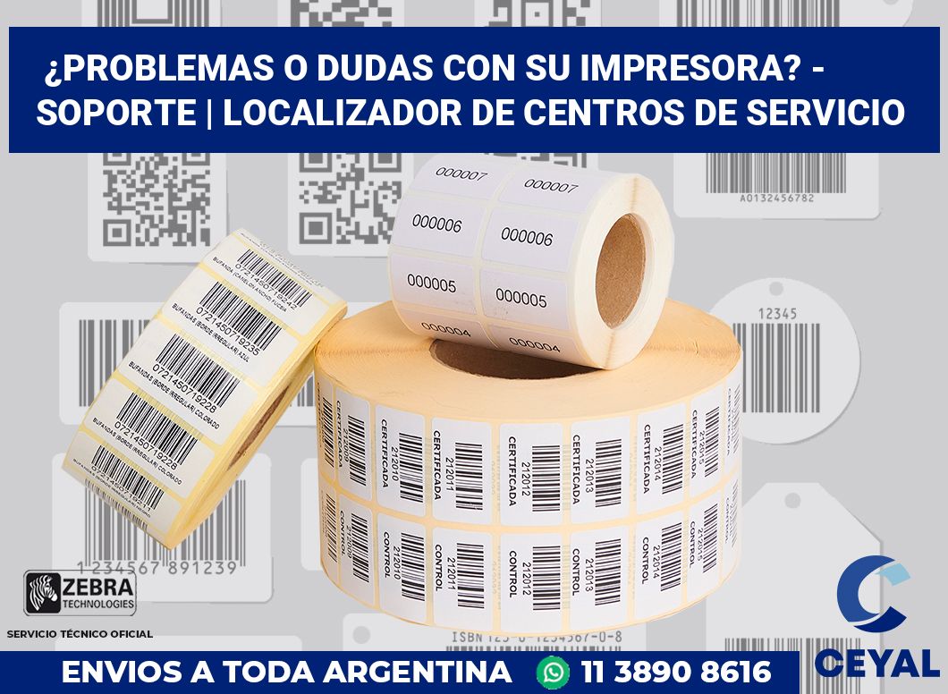¿Problemas o dudas con su impresora? - Soporte | Localizador de centros de servicio