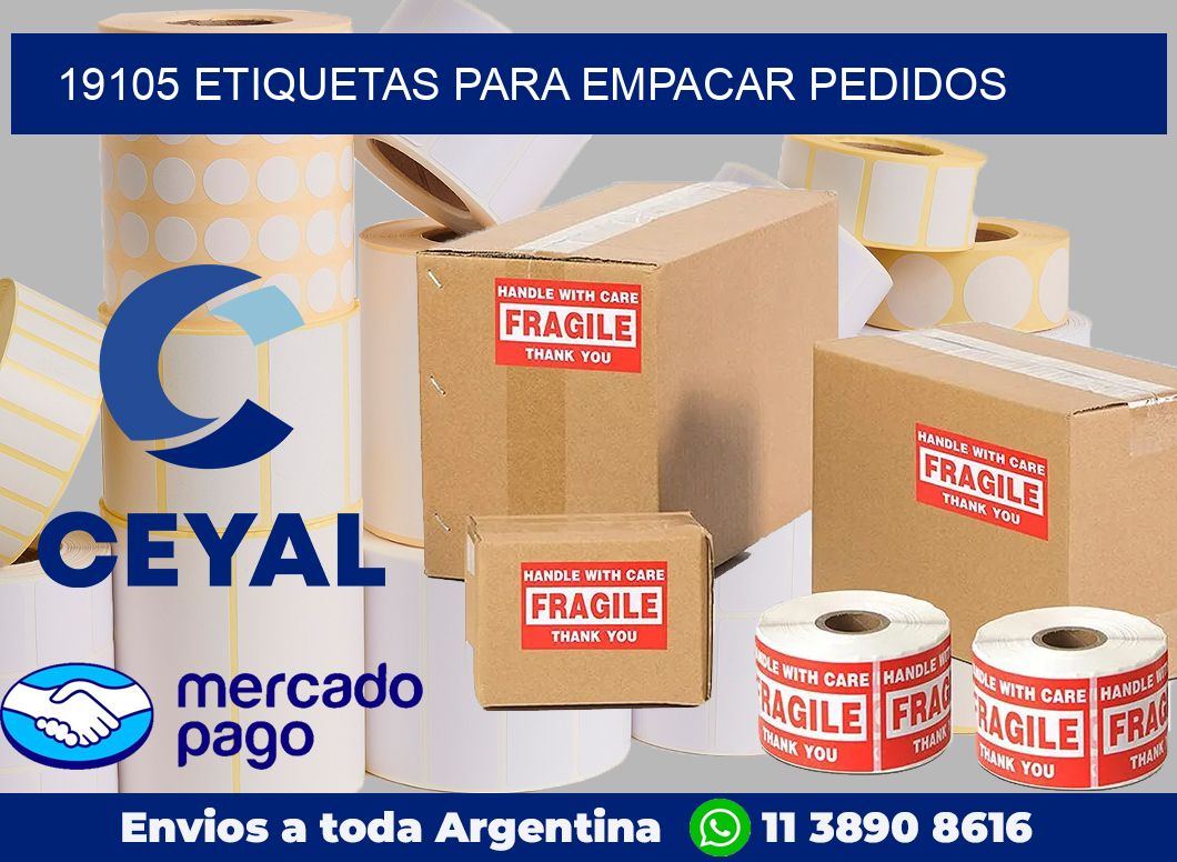 19105 Etiquetas para empacar pedidos