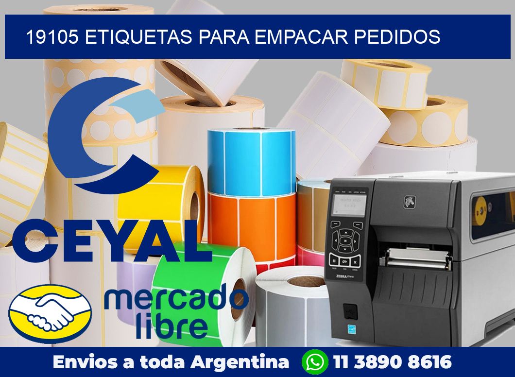19105 Etiquetas para empacar pedidos