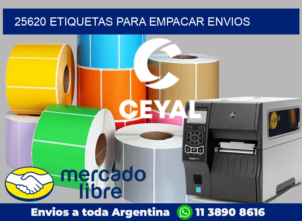 25620 Etiquetas para empacar envios
