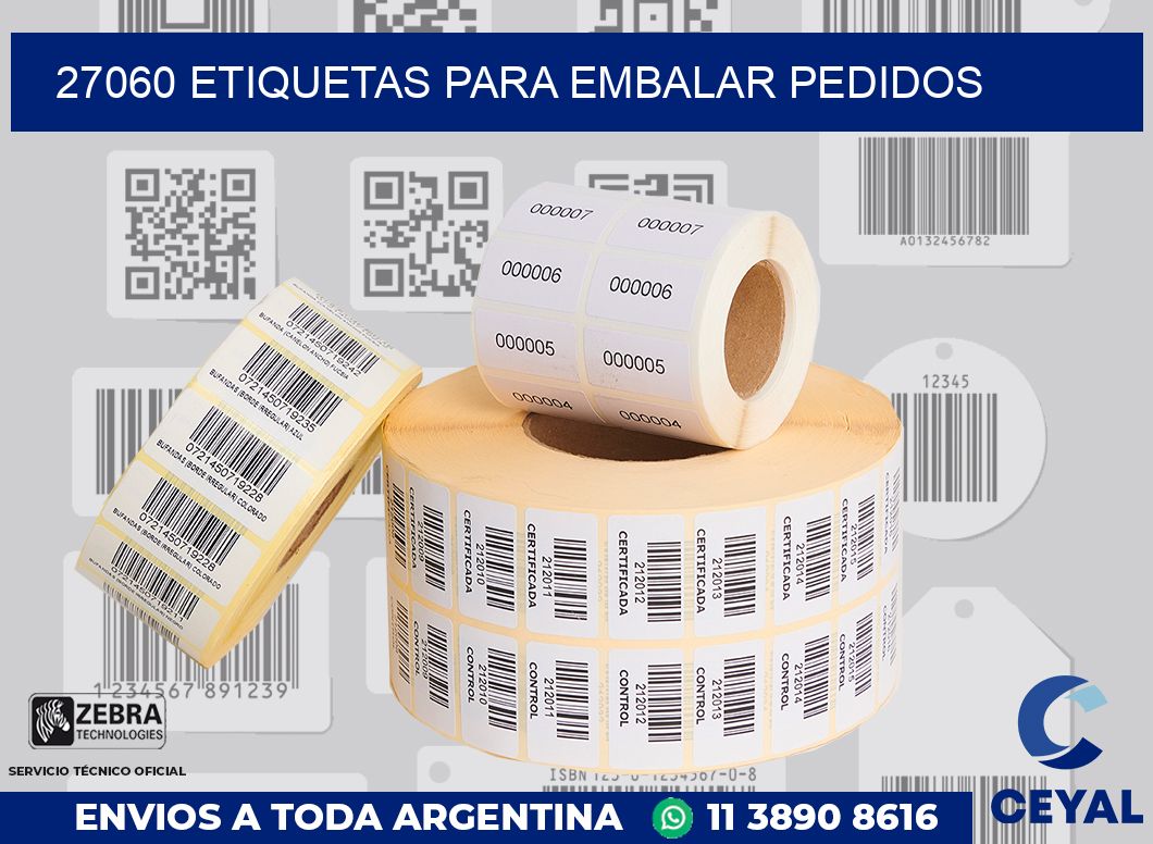 27060 Etiquetas para embalar pedidos