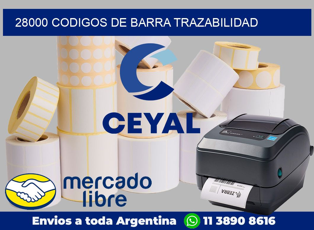 28000 Codigos de barra trazabilidad
