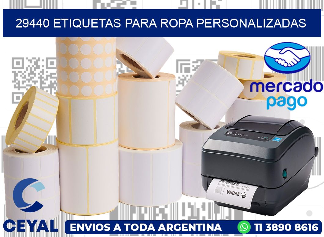 29440 Etiquetas para ropa Personalizadas