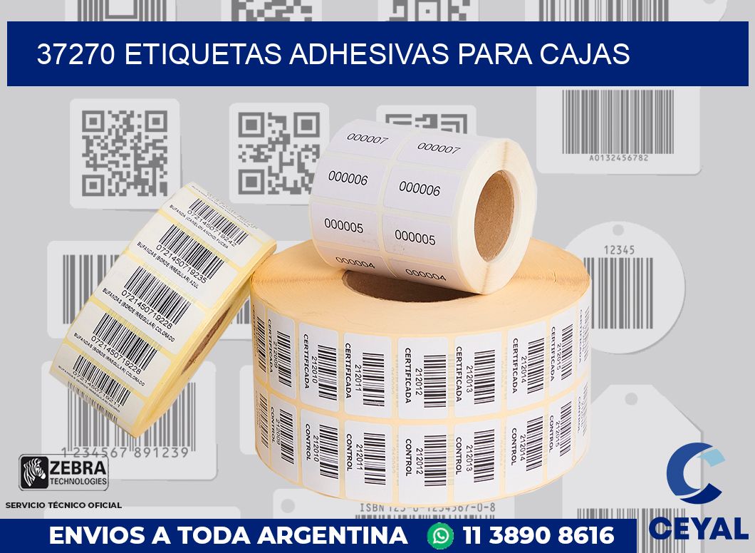37270 Etiquetas adhesivas para cajas