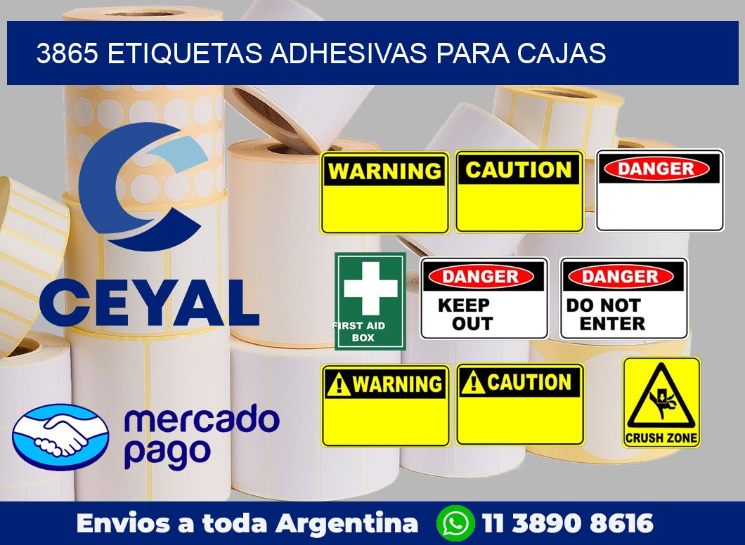 3865 Etiquetas adhesivas para cajas