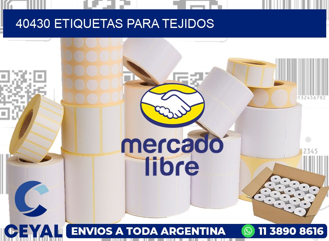 40430 Etiquetas para tejidos