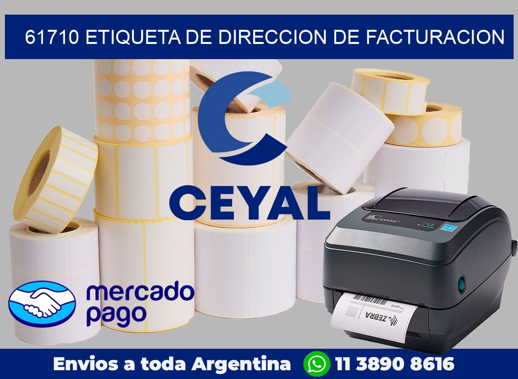 61710 Etiqueta de direccion de facturacion