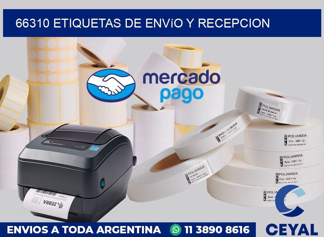 66310 Etiquetas de envío y recepcion