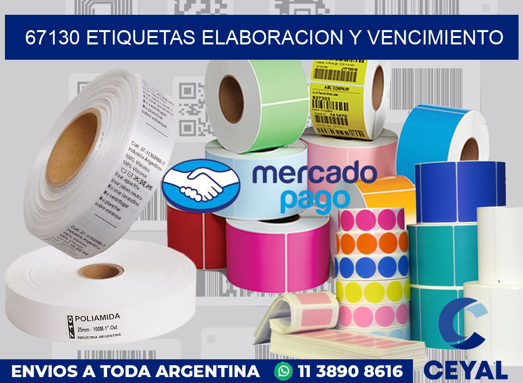 67130 Etiquetas elaboracion y vencimiento