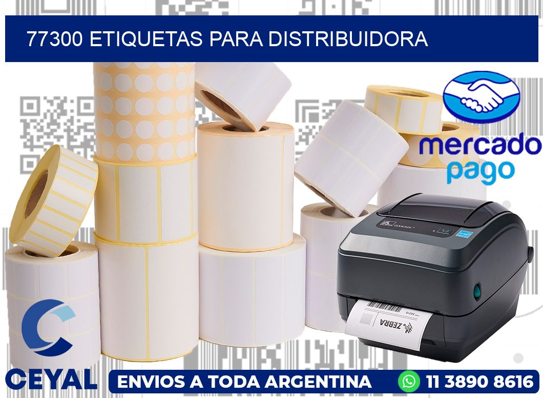 77300 Etiquetas para distribuidora