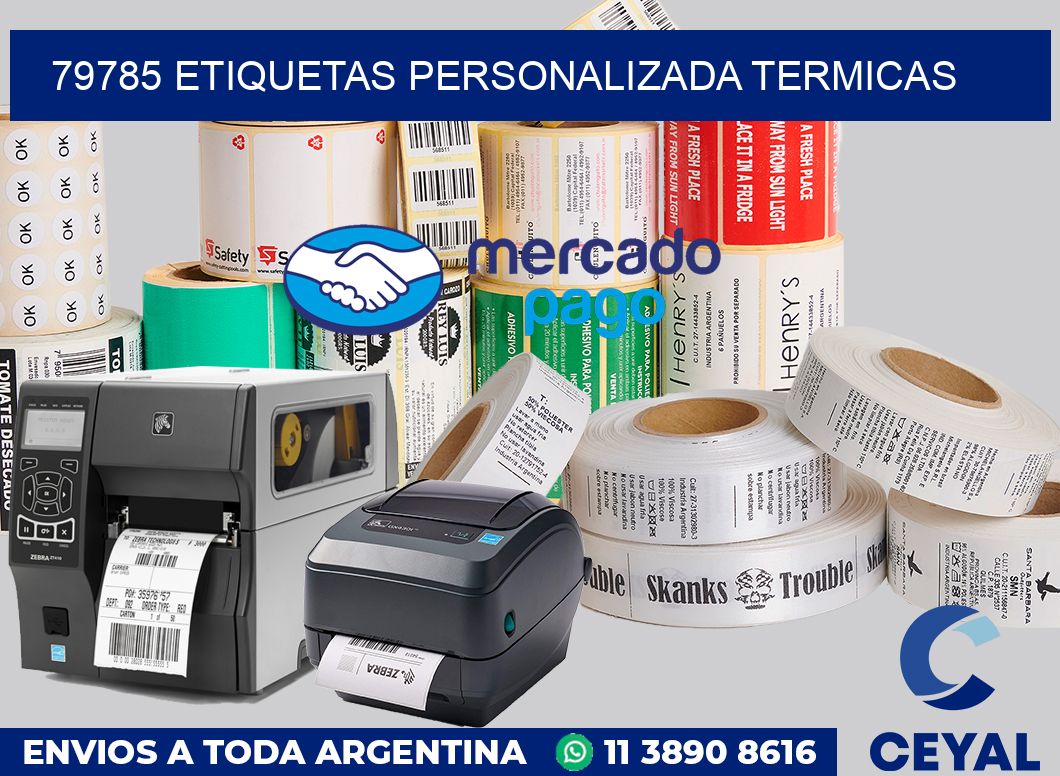 79785 etiquetas personalizada termicas