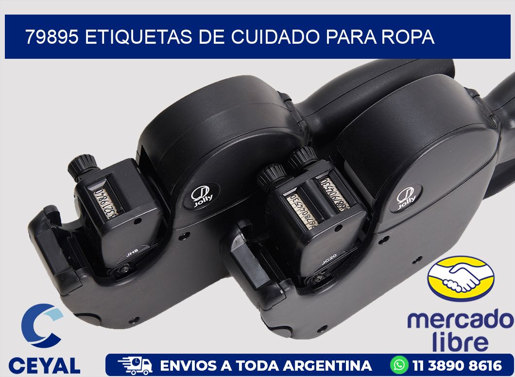 79895 Etiquetas de cuidado para ropa