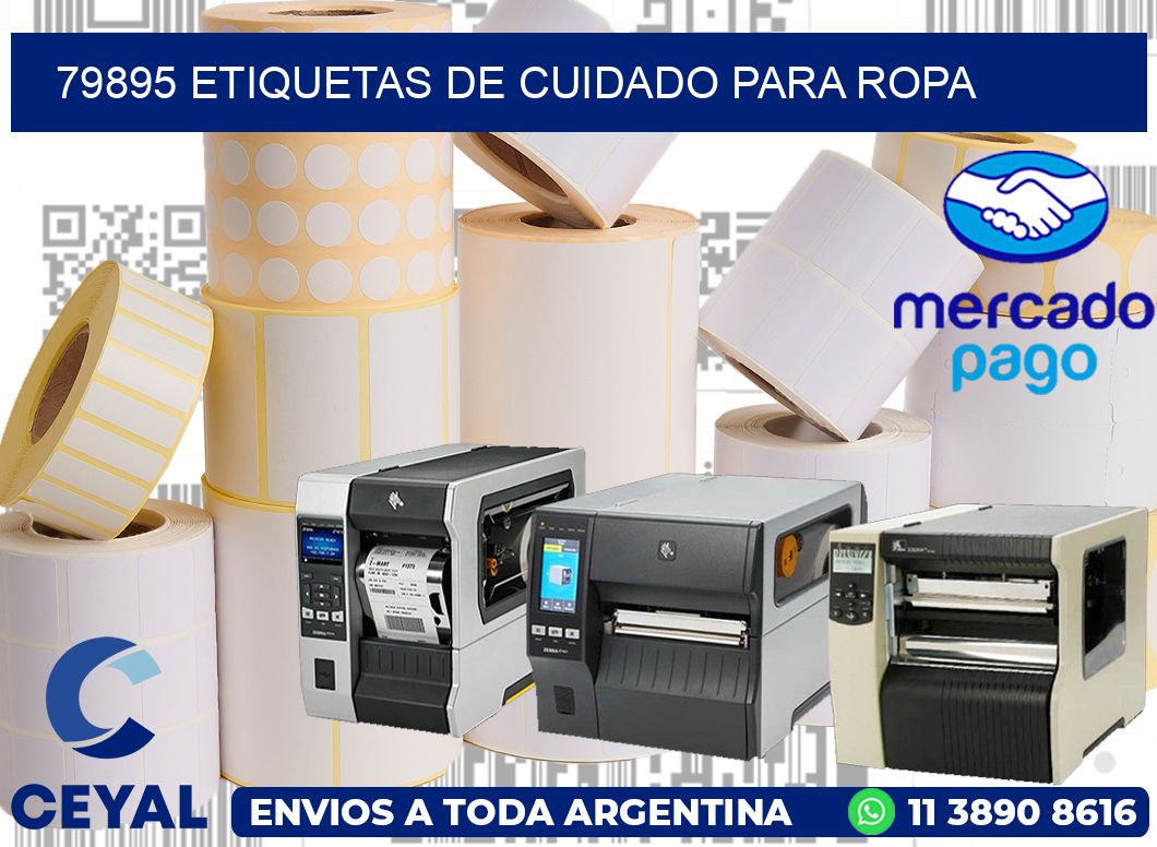 79895 Etiquetas de cuidado para ropa