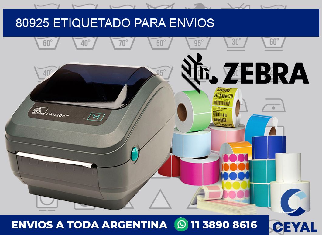 80925 etiquetado para envios