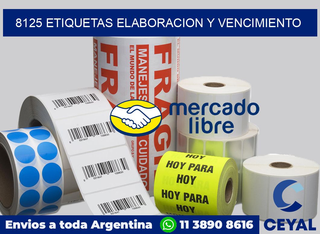 8125 Etiquetas elaboracion y vencimiento