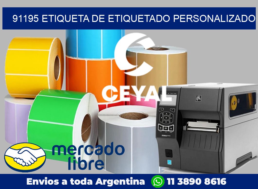 91195 Etiqueta de etiquetado personalizado