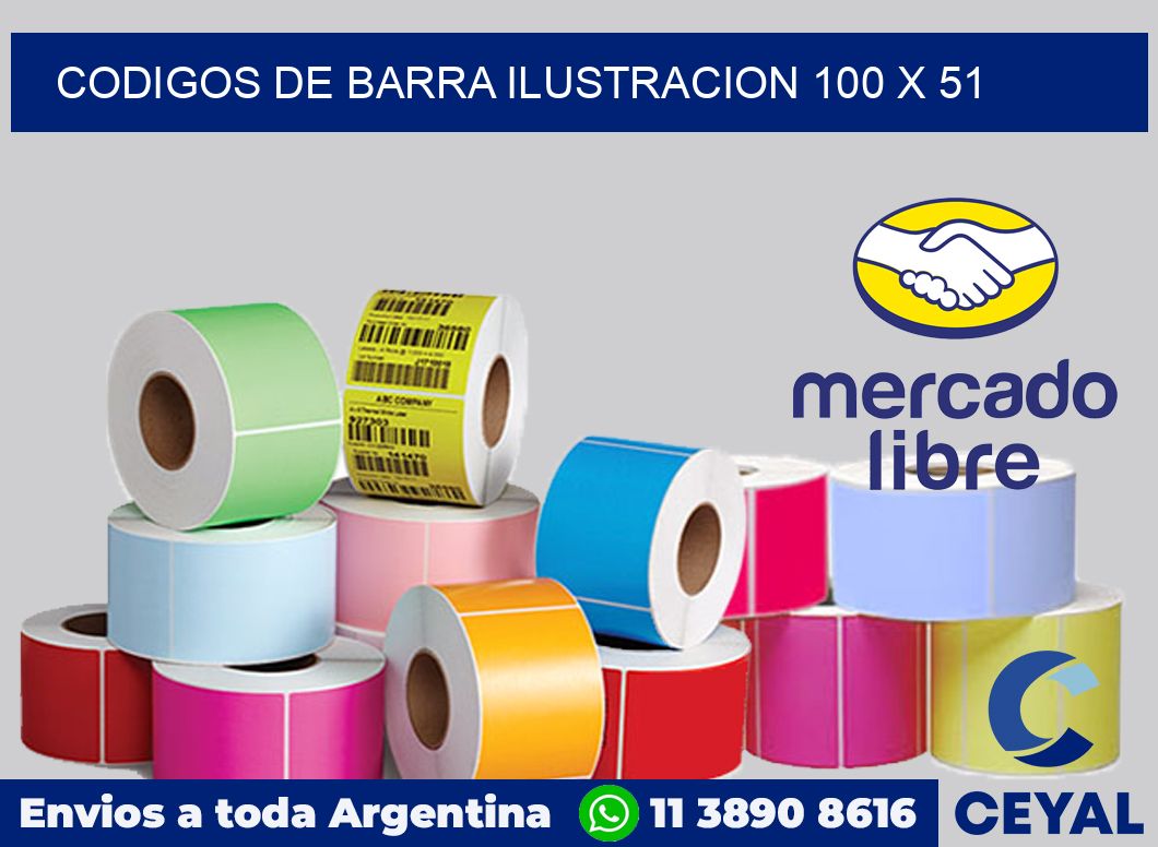 Codigos de barra ilustracion 100 x 51