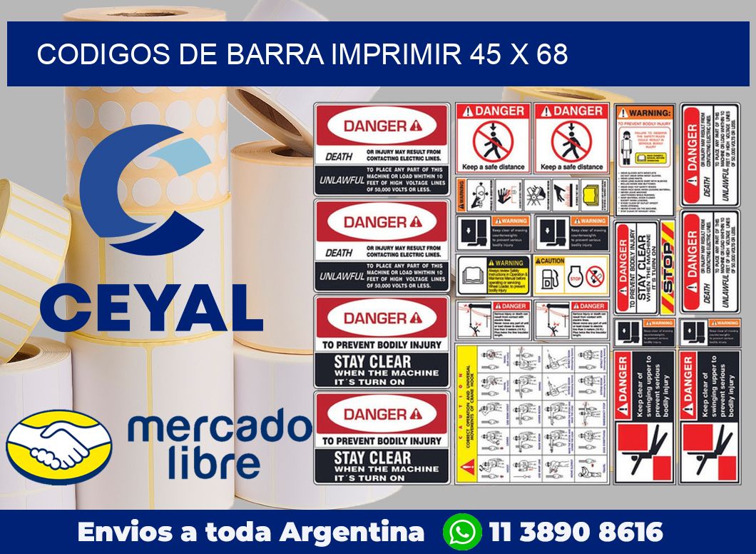 Codigos de barra imprimir 45 x 68