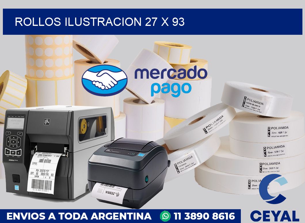 Rollos ilustracion 27 x 93