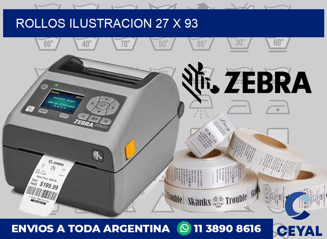 Rollos ilustracion 27 x 93