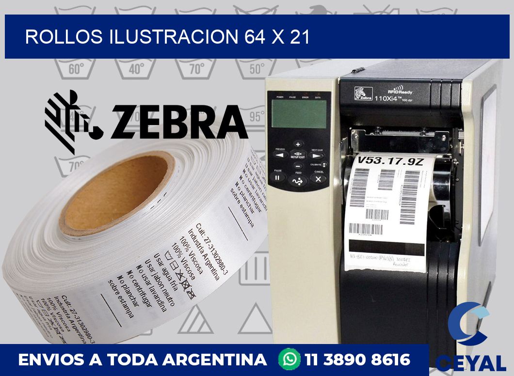 Rollos ilustracion 64 x 21