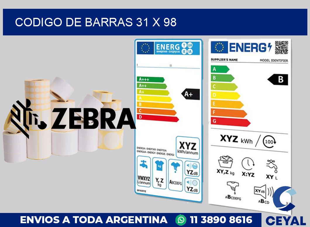 codigo de barras 31 x 98