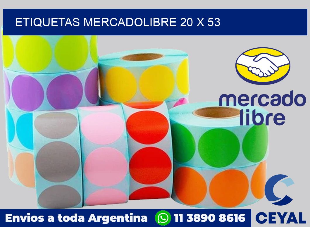 etiquetas mercadolibre 20 x 53