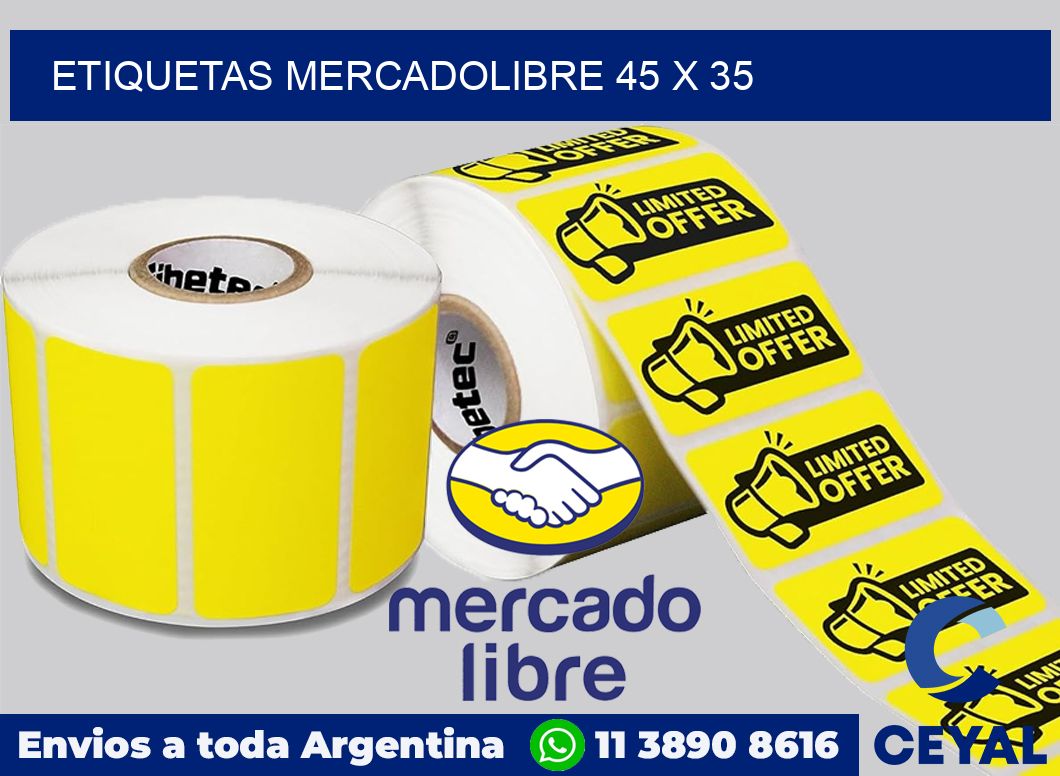 etiquetas mercadolibre 45 x 35