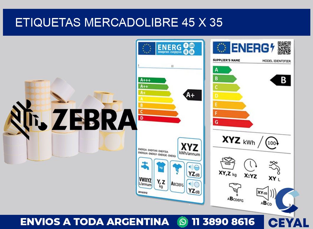 etiquetas mercadolibre 45 x 35