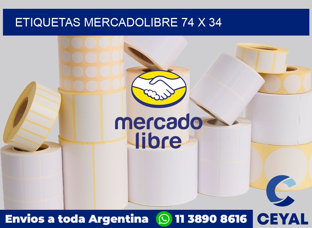 etiquetas mercadolibre 74 x 34