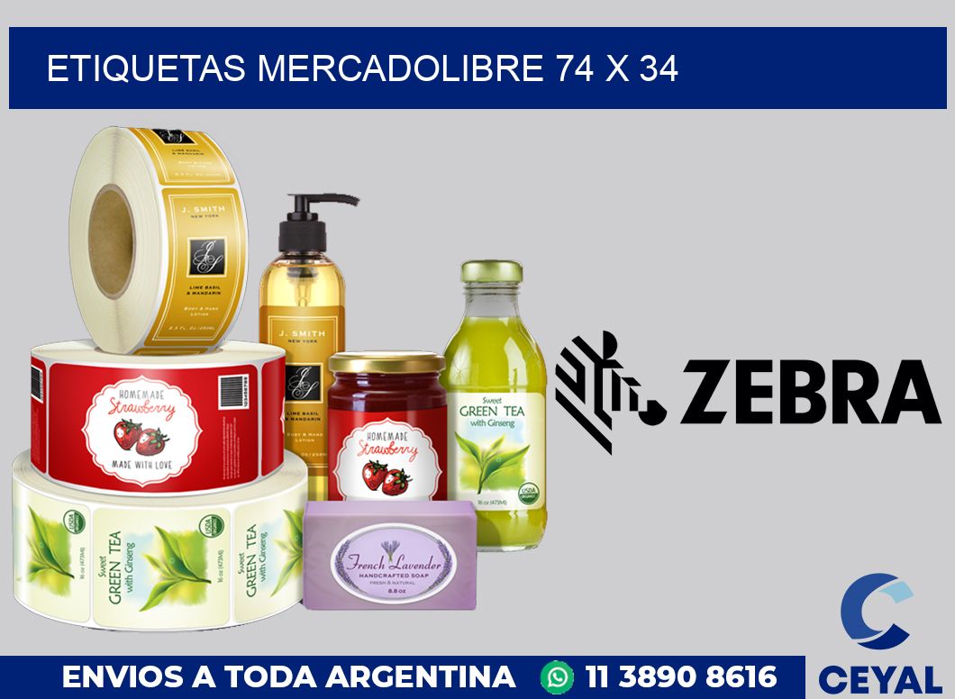 etiquetas mercadolibre 74 x 34