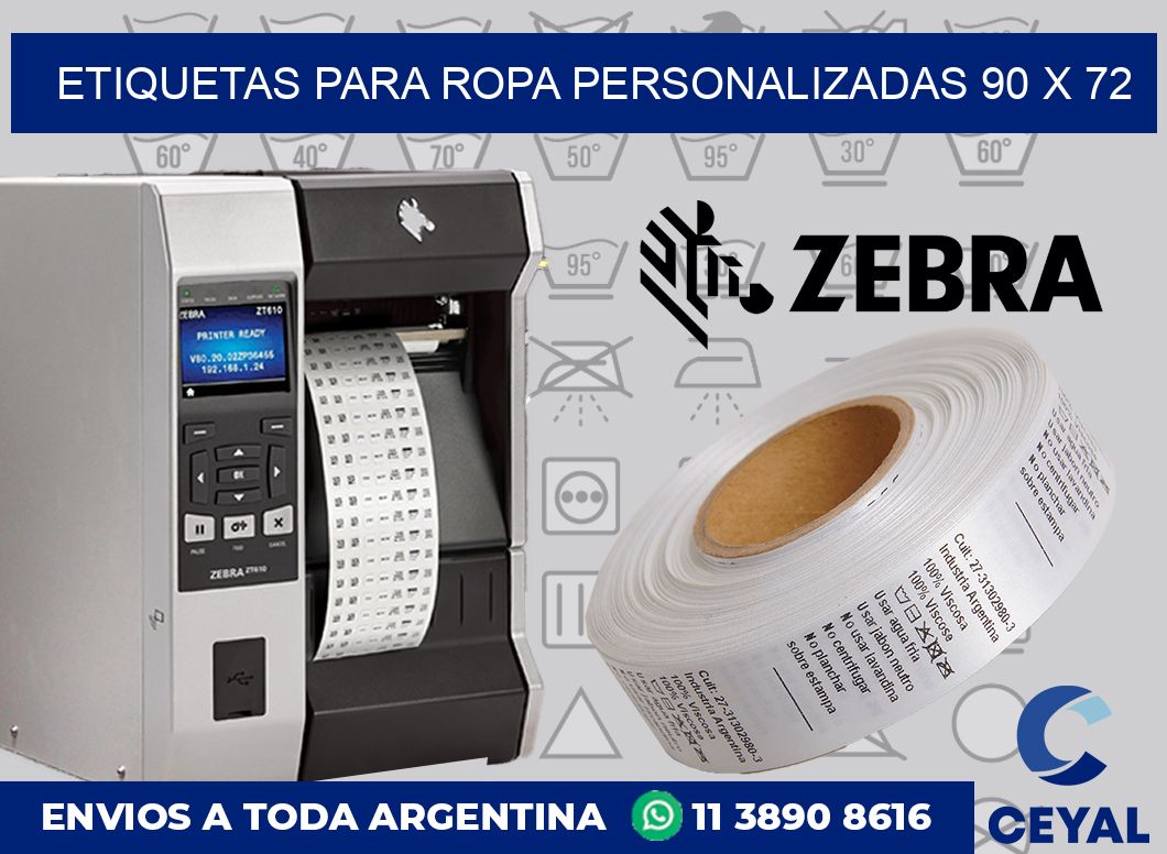 etiquetas para ropa personalizadas 90 x 72