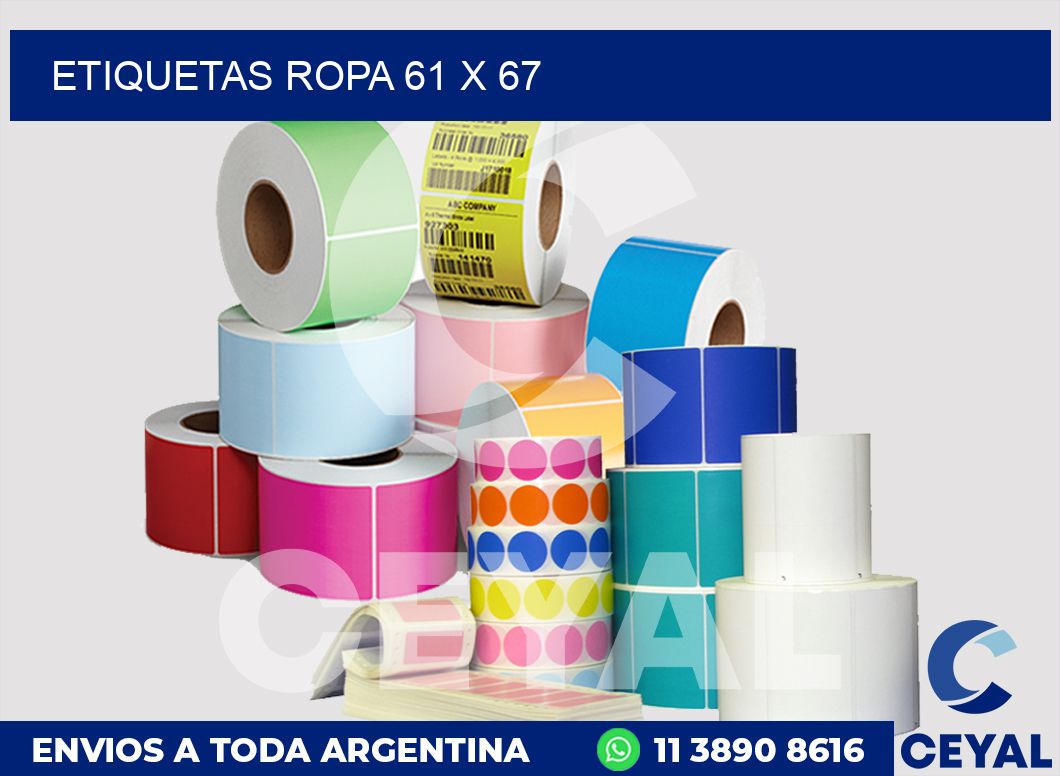 etiquetas ropa 61 x 67