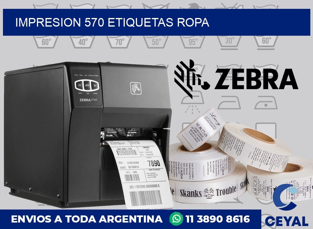 impresion 570 etiquetas ropa