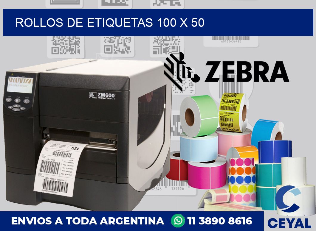 rollos de etiquetas 100 x 50