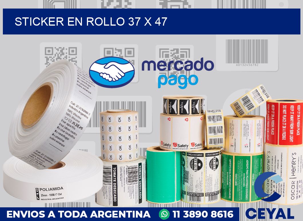 sticker en rollo 37 x 47