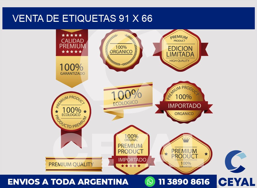 venta de etiquetas 91 x 66