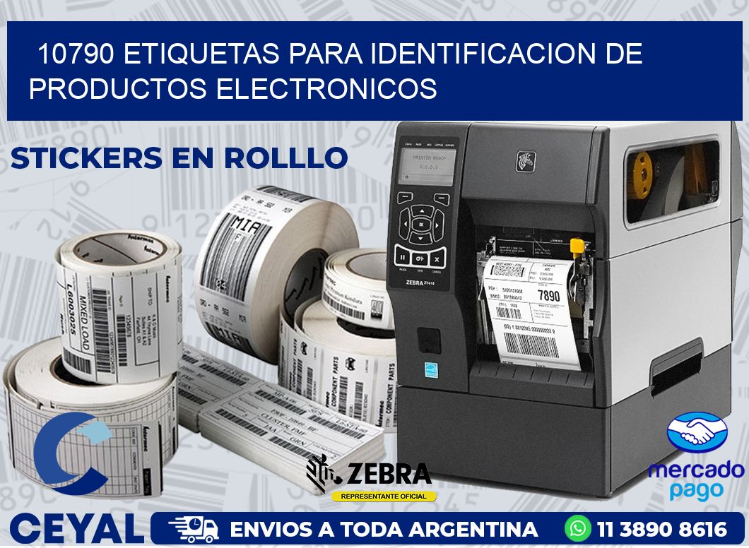 10790 ETIQUETAS PARA IDENTIFICACION DE PRODUCTOS ELECTRONICOS