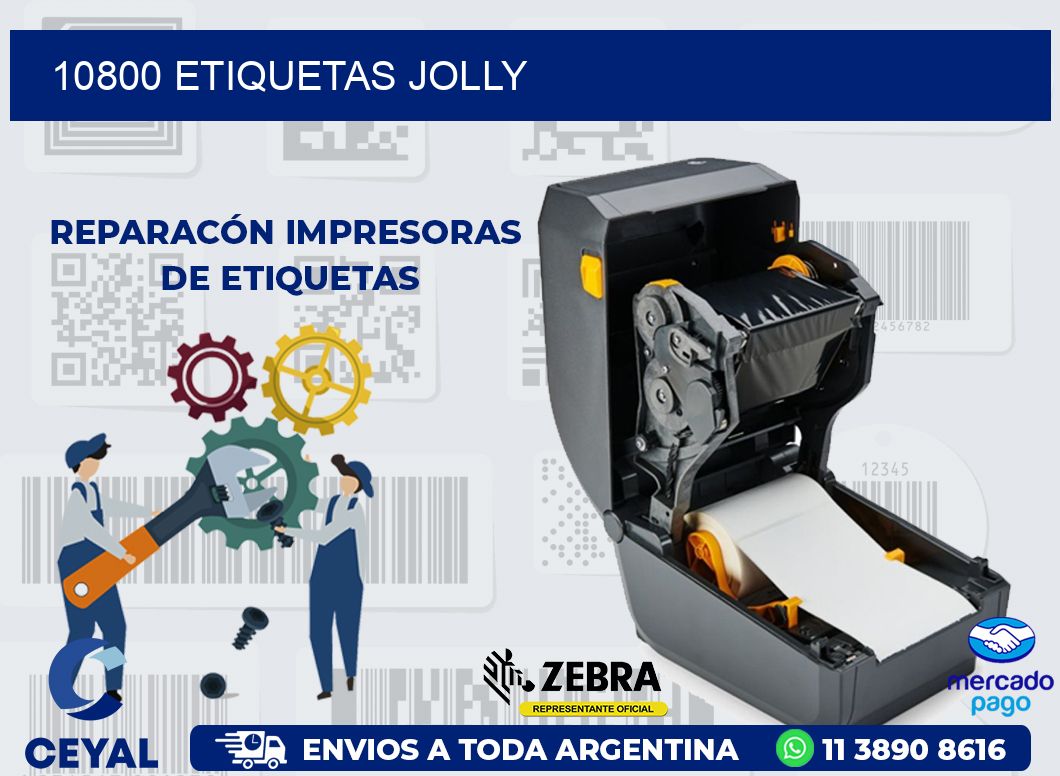 10800 ETIQUETAS JOLLY