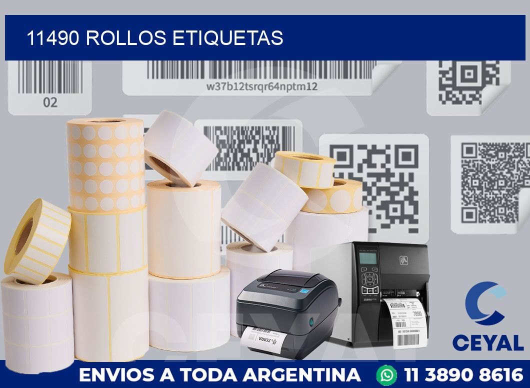 11490 ROLLOS ETIQUETAS