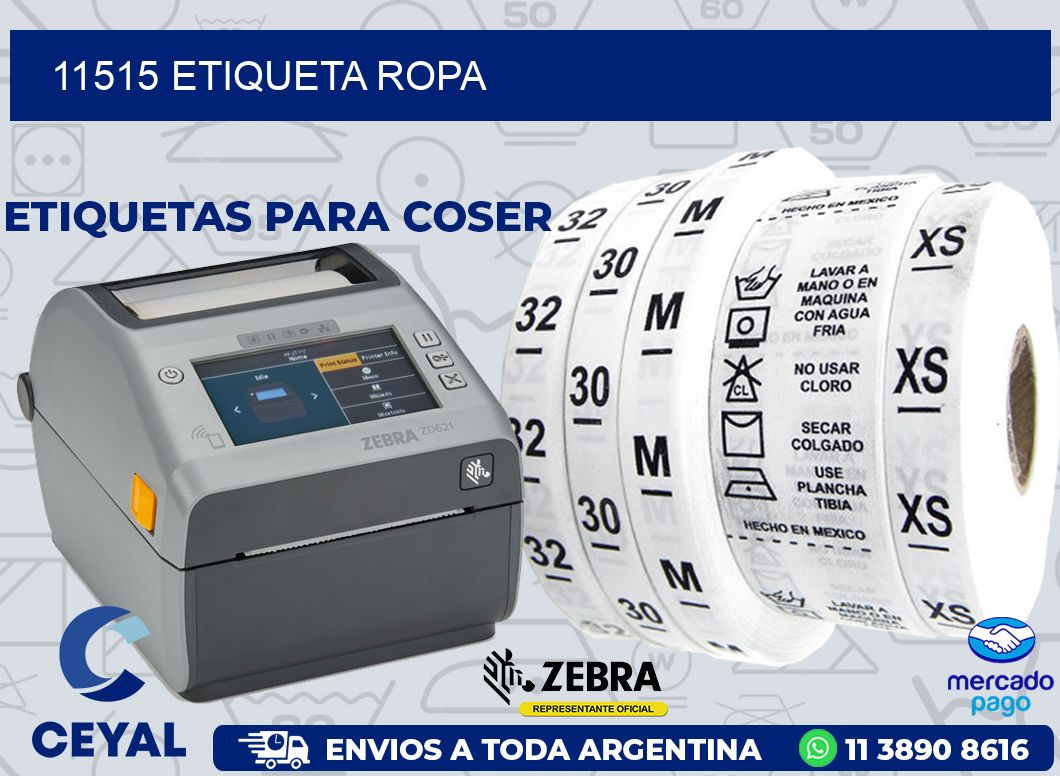 11515 ETIQUETA ROPA