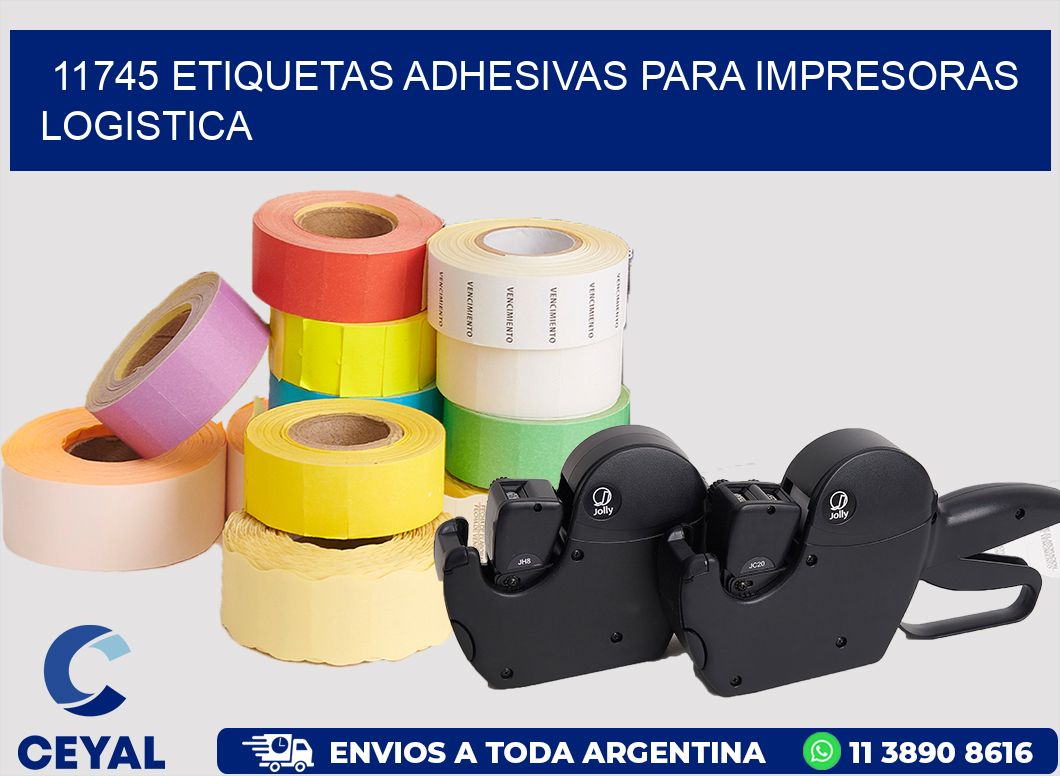 11745 ETIQUETAS ADHESIVAS PARA IMPRESORAS LOGISTICA