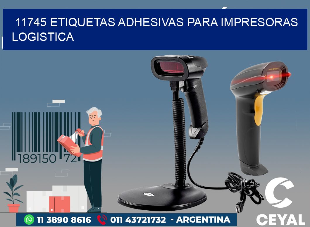 11745 ETIQUETAS ADHESIVAS PARA IMPRESORAS LOGISTICA