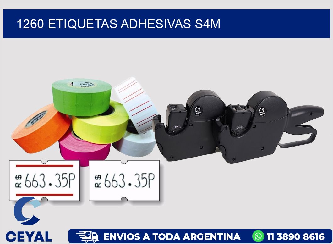 1260 ETIQUETAS ADHESIVAS S4M