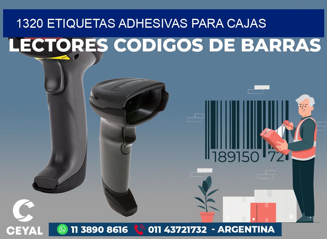 1320 ETIQUETAS ADHESIVAS PARA CAJAS