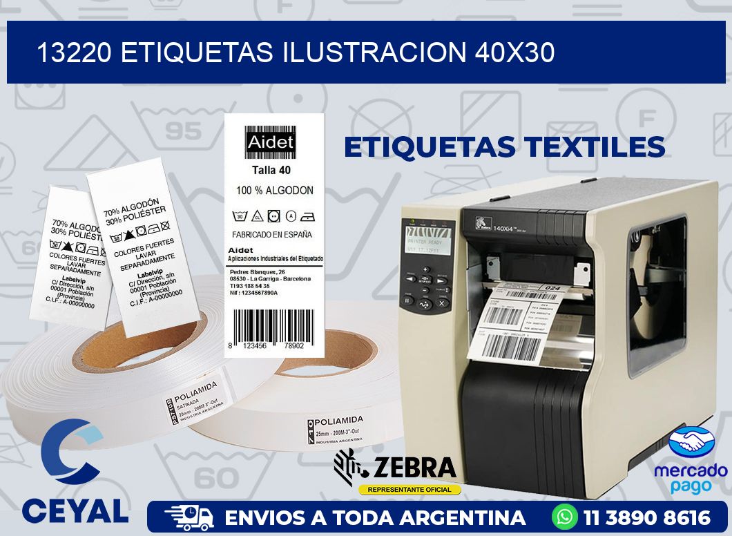 13220 ETIQUETAS ILUSTRACION 40X30