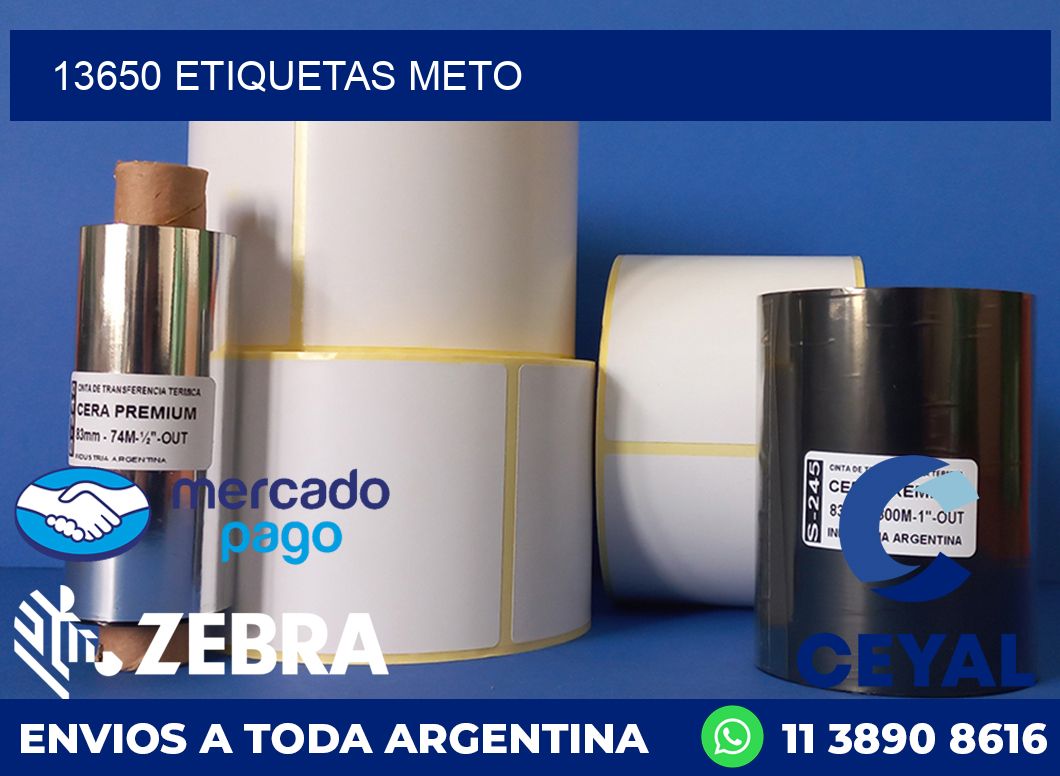 13650 ETIQUETAS METO
