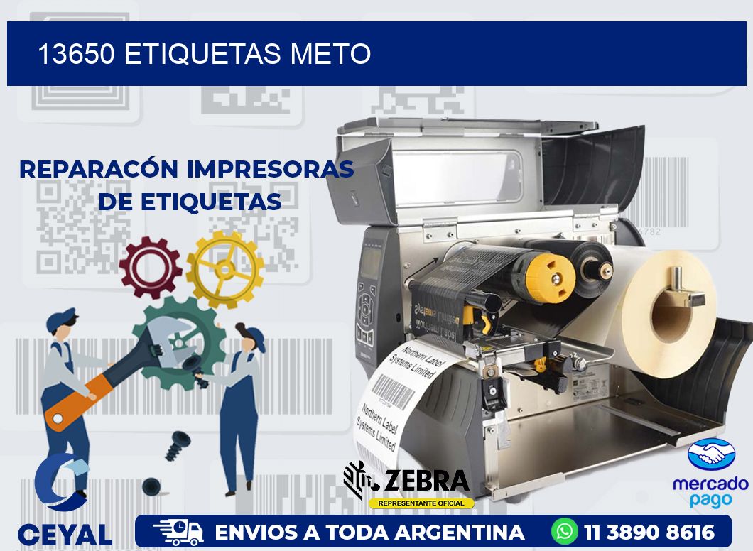 13650 ETIQUETAS METO